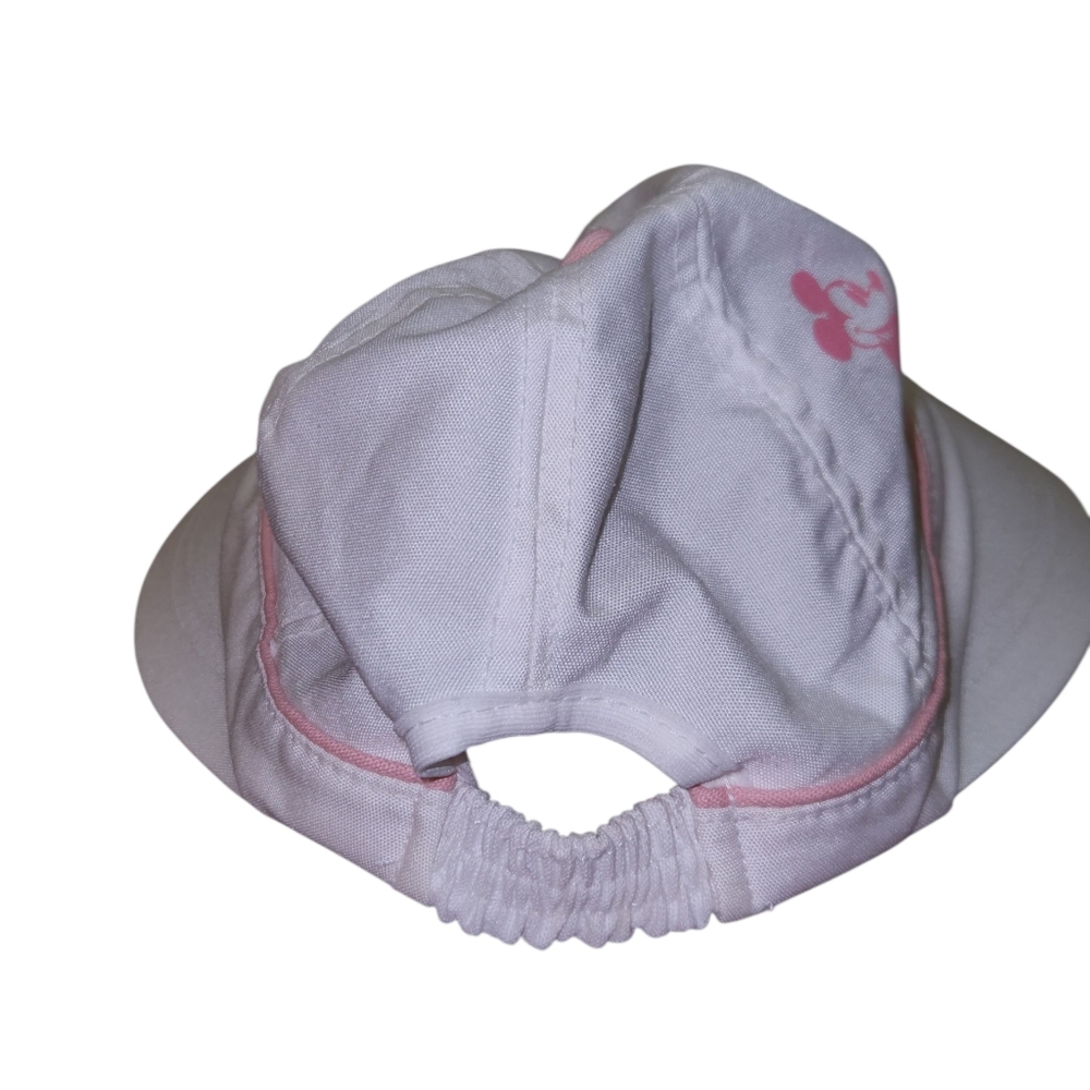 Vintage Atlas Disney Character Fashions Pink & White Mickey Mouse Visor EUC - Picture 5 of 7